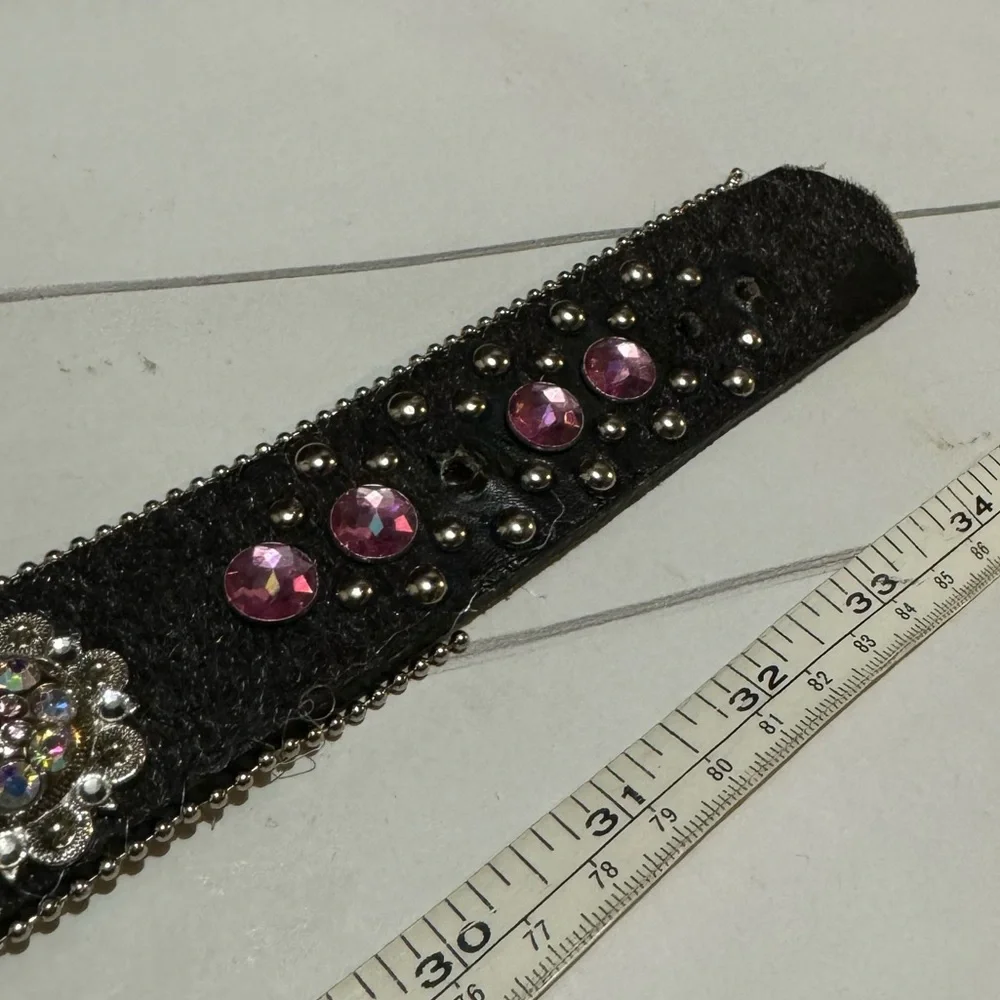 Western Rodeo Festival Pink Bejeweled Belt‎ Women’s Size Medium